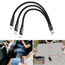 item search image for 3 in 1 USB Splitter Cable USB to Type C Micro USB Multipurpose Cord USB Extension Charging Cable For Cell Phones Tablets