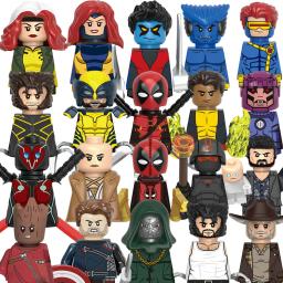 item search image for Marvel building blocks toy MINI brick toys Gambit Beast Storm Sabretooth Jubilee Assemble dolls toys holiday gifts