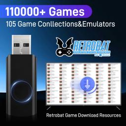 item search image for Retrobat Games Download Resources With 110000+ Retro Games&105 Emulator For N64/PS3/PS2/PS1/Game Cube/MAME/NES For Win PC/Laptop