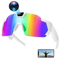 item search image for 4K POV Glasses Smart Baseball Sunglasses with Camera Photos Audios Videos Recording Lightweight Cycling Camera Wearable Eyewear