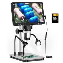 item search image for Elikliv DM9 7'' Digital Microscope 50X-1200X Video Microscope Camera Adjustable HD LCD  For PCB Electronics Soldering Tools