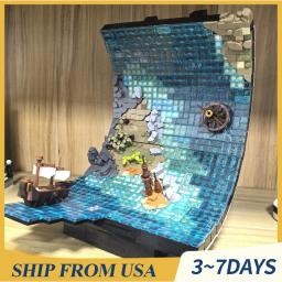 item search image for 1234PCS MOC Medieval Rolling Sea Surface Model Building Blocks Assembly Toys Gift for Adults Gifts Home Decortion