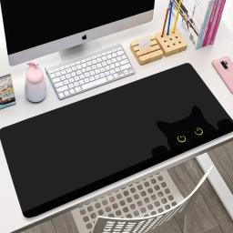 item search image for Kawaii Black Kitten Mouse Pad Large Cute Game Keyboard Mat XxL Computers Accessories Table Pads Girl Home Bedrooms Carpet Mats