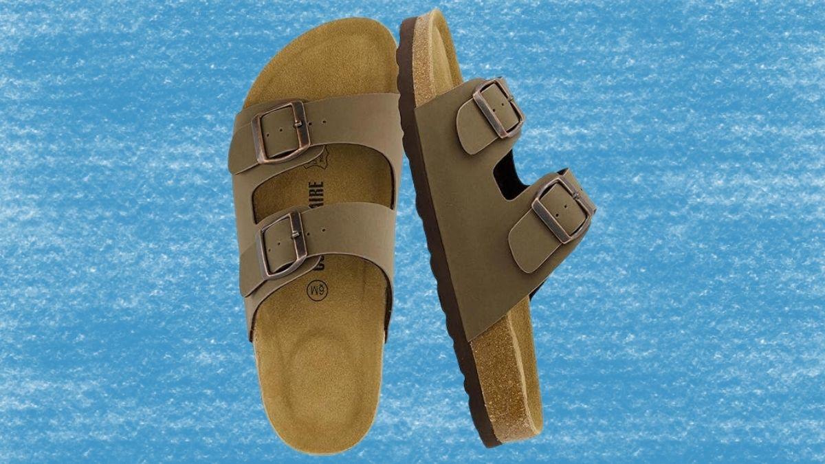 image for CUSHIONAIRE Lane Cork Footbed Sandals: Everyday Comfort That Lasts