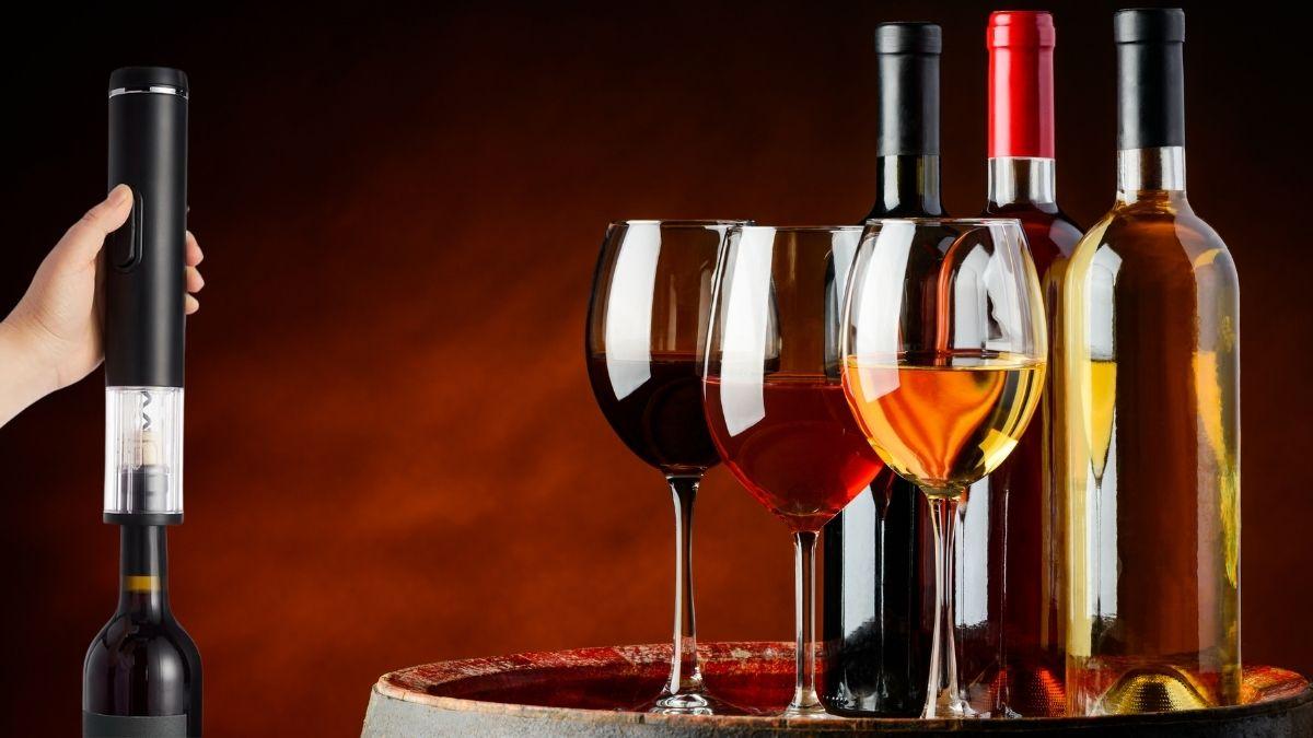 image for Effortless Wine Nights with the Amazon Basics Cordless Electric Wine Opener