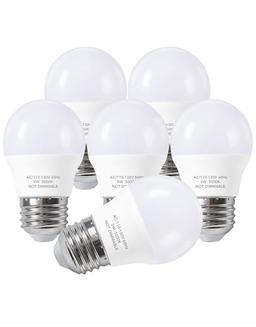 item search image for PARTPHONER 5W LED Refrigerator Light Bulbs 40 Equivalent, A15 Small Applicance Light Bulb E26 Medium Base, 120V Waterproof Fridge Bulbs Daylight White Freezer Home Lighting Lamp Non-dimmable, 6 Pack