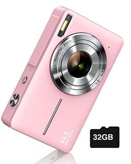 item search image for Digital Camera, FHD 1080P Digital Point and Shoot Camera with 16X Zoom Anti Shake, 32GB Card, Compact Small Camera for Boys Girls Kids, Pink