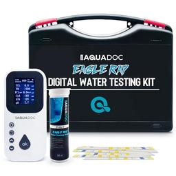 item search image for Eagle Ray Digital Water Testing Kit for Spa & Pool - Digital Hot Tub Water Tester by AquaDoc with Analyzer & Hot Tub Test Strips for Chlorine, Bromine, Total Hardness, pH and More