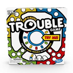 item search image for Hasbro Gaming Trouble Board Game for Kids Ages 5 and Up 2-4 Players