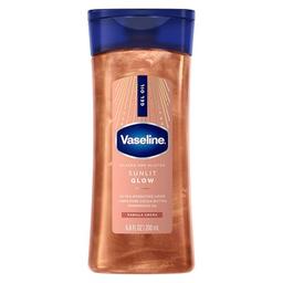 item search image for Vaseline Glazed and Glisten Sunlit Glow Body Gel Oil Vanilla Cocoa Shimmering with Ultra-Hydrating Lipids and 100% Pure Cocoa Butter, 6.8 Oz