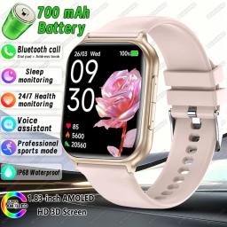 item search image for 2026 New Smartwatch Women Sports Fitness Track IP68 Waterproof Built-in 24H Heart Rate Bluetooth Call Ladies Fashion Smartwatch