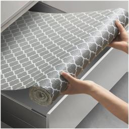 item search image for 1pc Drawer and Shelf Liner for Kitchen Cabinet Non-Adhesive Non-Slip Waterproof Shelf Liner Easy to Clean for Shelves, Desks