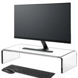 item search image for Acrylic Monitor Stand Laptop Stand Riser Desk Computer Stand Laptop/PC/Multimedia Monitor Stand Office Supplies