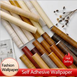 item search image for Waterproof Wood Vinyl Wallpaper Self Adhesive wallpapers Doors Cabinet Desktop Modern Furniture Decorative wall Paper