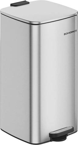 item search image for 8-Gallon Stainless Steel Kitchen Trash Can with Soft-Close Lid, Inner Bucket and Non-Slip Base