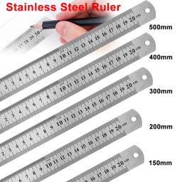 item search image for Metal Scale Stainless Steel Straight Ruler Measuring Stationery Drafting Accessories Hand Measuring Tool School Office Supplies